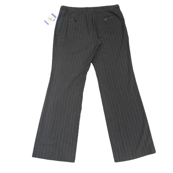 The Limited Womens 12 Cassidy Fit Pinstripe Charcoal Gray Dress Pants - Picture 14 of 15